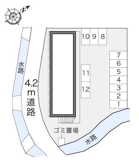 Ｖｉｅｗ　Ｆｕｊｉ(17674)の駐車配置図