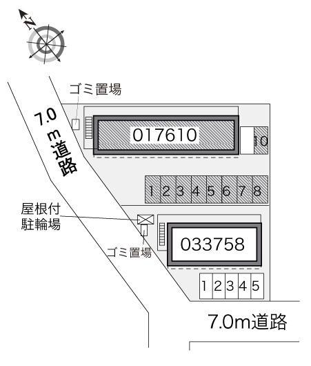 オアシス(17610)の駐車配置図