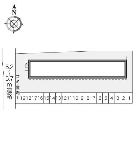 ヴィラ姫原(16711)の駐車配置図