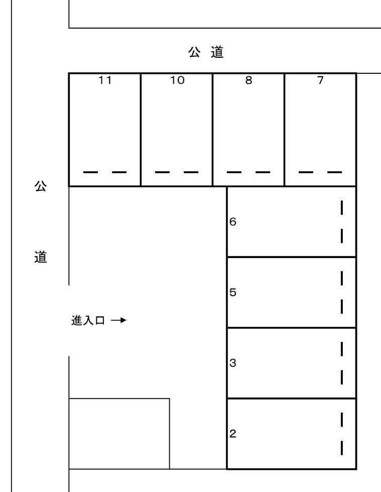 ホワイトハウスパーキングの駐車配置図