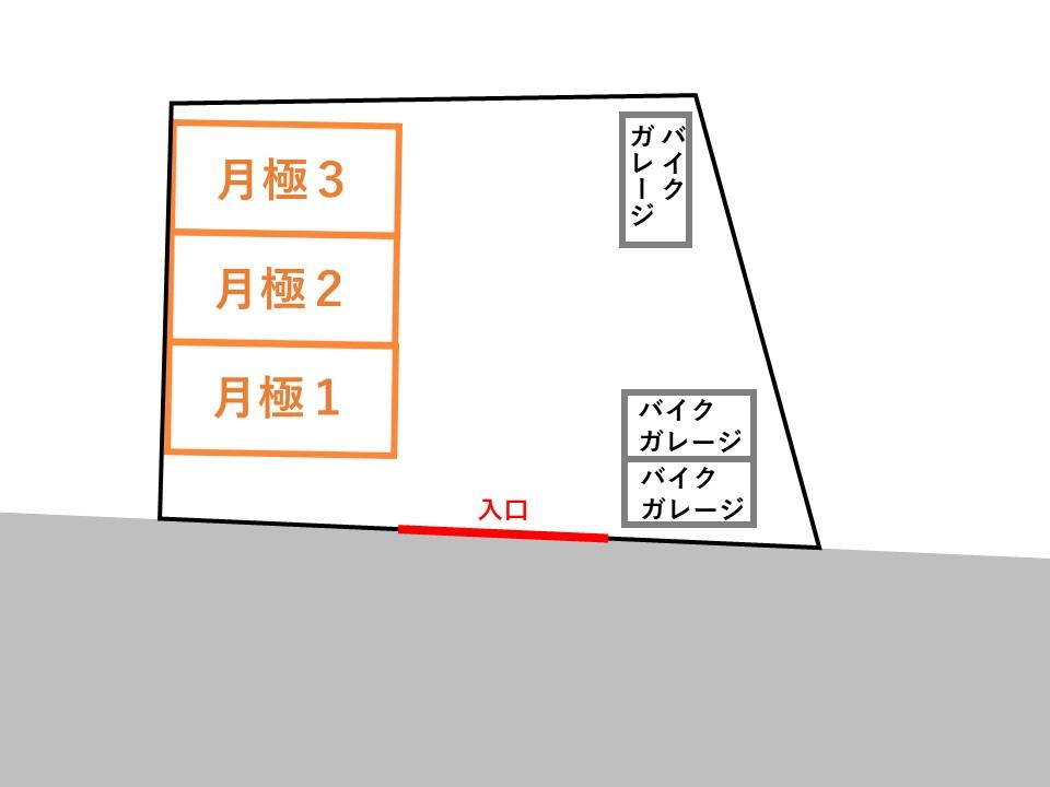 広瀬東２丁目月極駐車場の駐車配置図