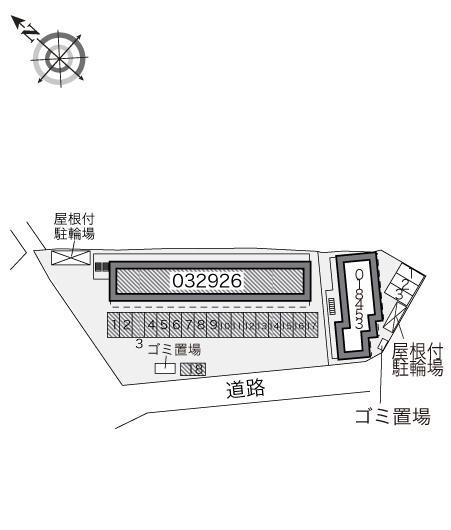 大野芝Ⅱ(32926)の駐車配置図