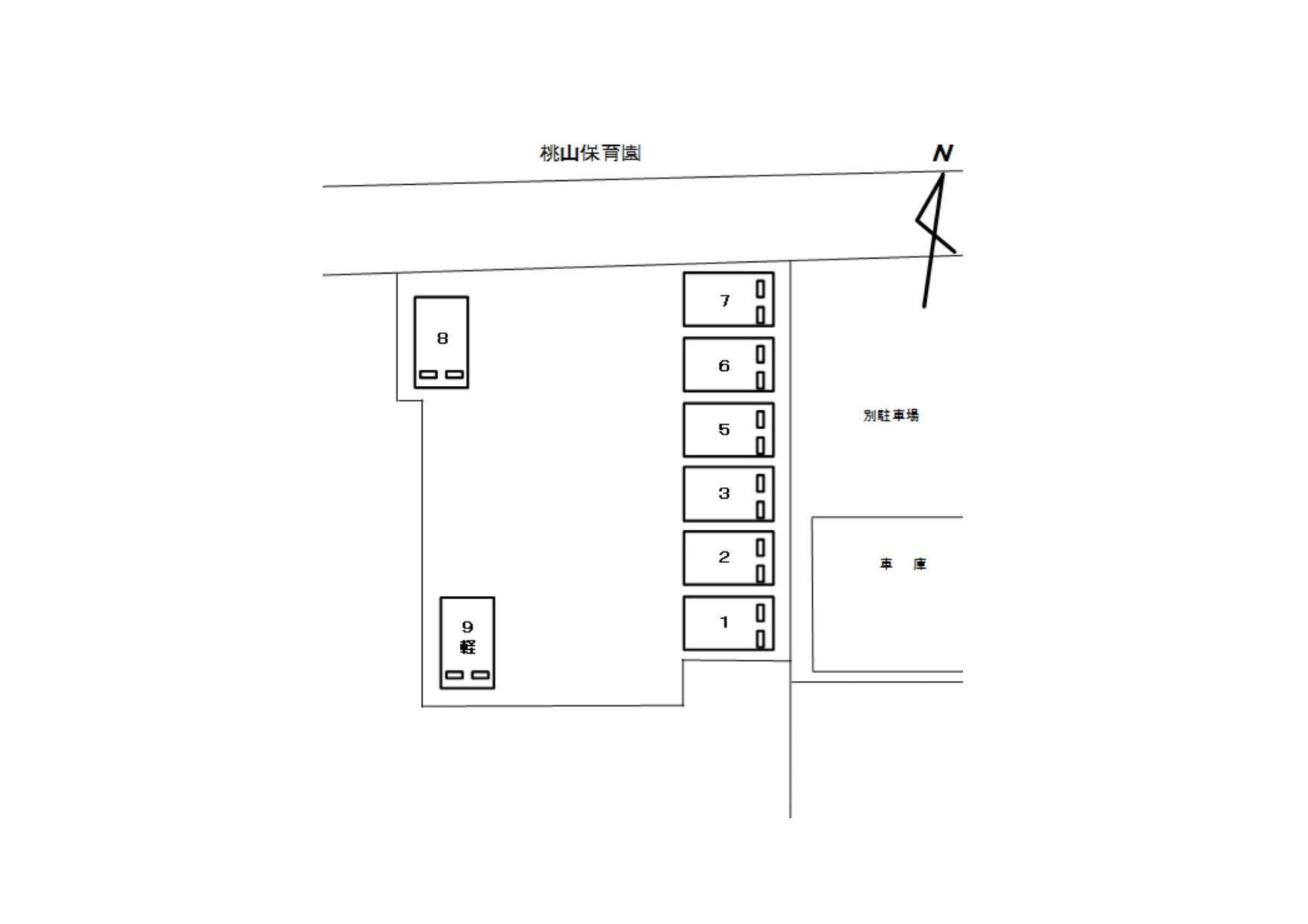 ＮＯ．２３の駐車配置図
