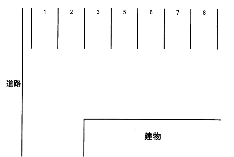 伊保町金山月極駐車場の駐車配置図