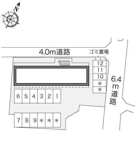 早島５(18291)の駐車配置図