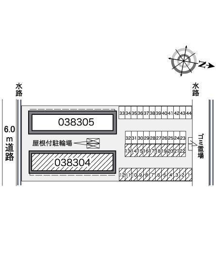 ルーチェⅠ(38304)の駐車配置図