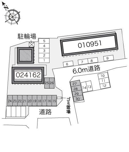 ジュネスピューパ　Ⅱ(24162)の駐車配置図