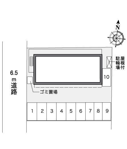 ＳＳ　エメラルド(38865)の駐車配置図