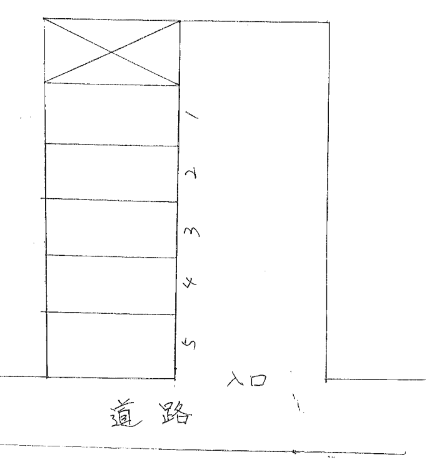 東平賀第三駐車場の駐車配置図