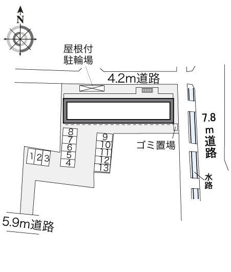 瓦葺(32949)の駐車配置図