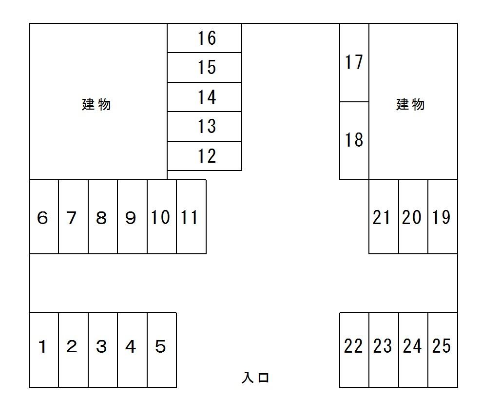 ＳＫパーキングの駐車配置図