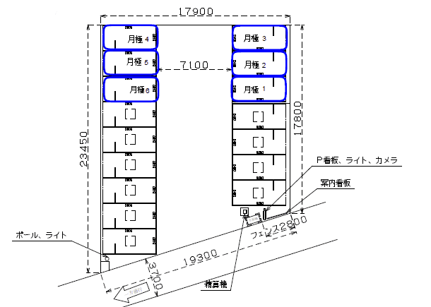 エコロパーク 亀戸第７駐車場の駐車配置図