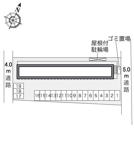 イーストⅤ(32888)の駐車配置図