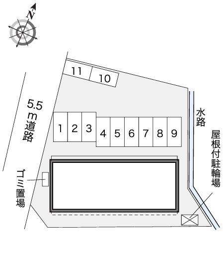 Ｋ南片江　Ⅱ(41911)の駐車配置図