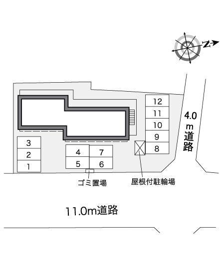 城北(39473)の駐車配置図