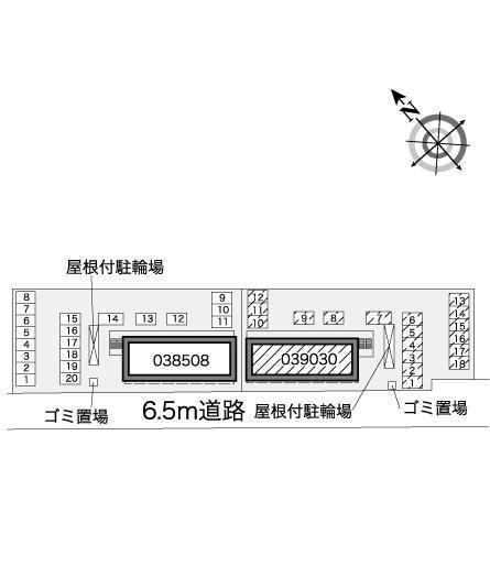 テルヌーラ彦根(39030)の駐車配置図
