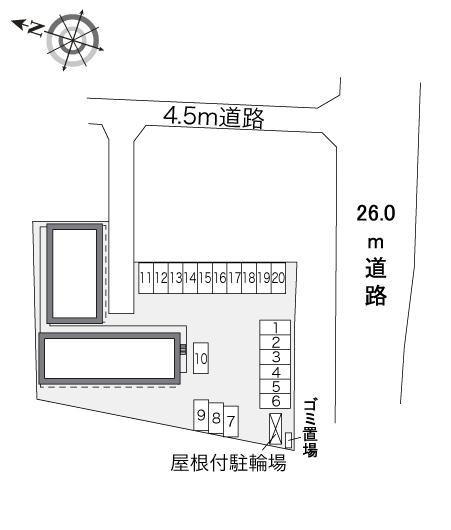 ＹｏｕｔｈＶｉｌｌａ(27821)の駐車配置図