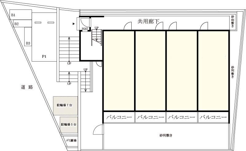 リブリ・吹田藤が丘駐車場の駐車配置図
