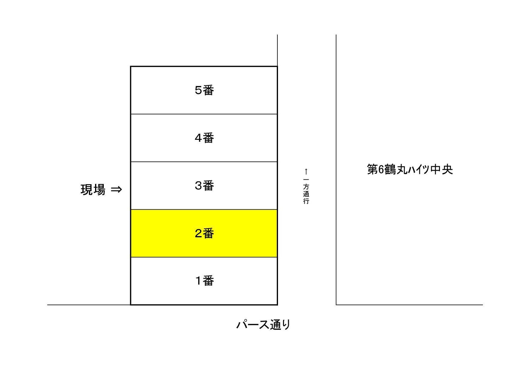 有村駐車場の駐車配置図