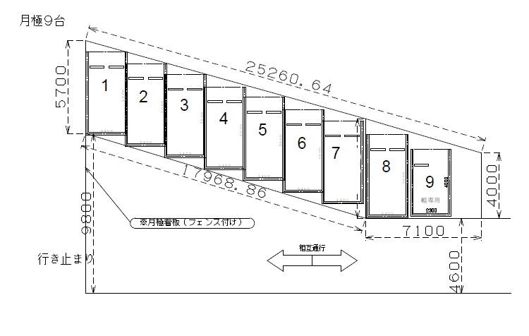 エコロパーク 高砂第３駐車場の駐車配置図
