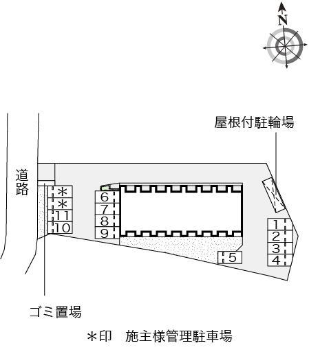 アリエッタ桜橋(53222)の駐車配置図