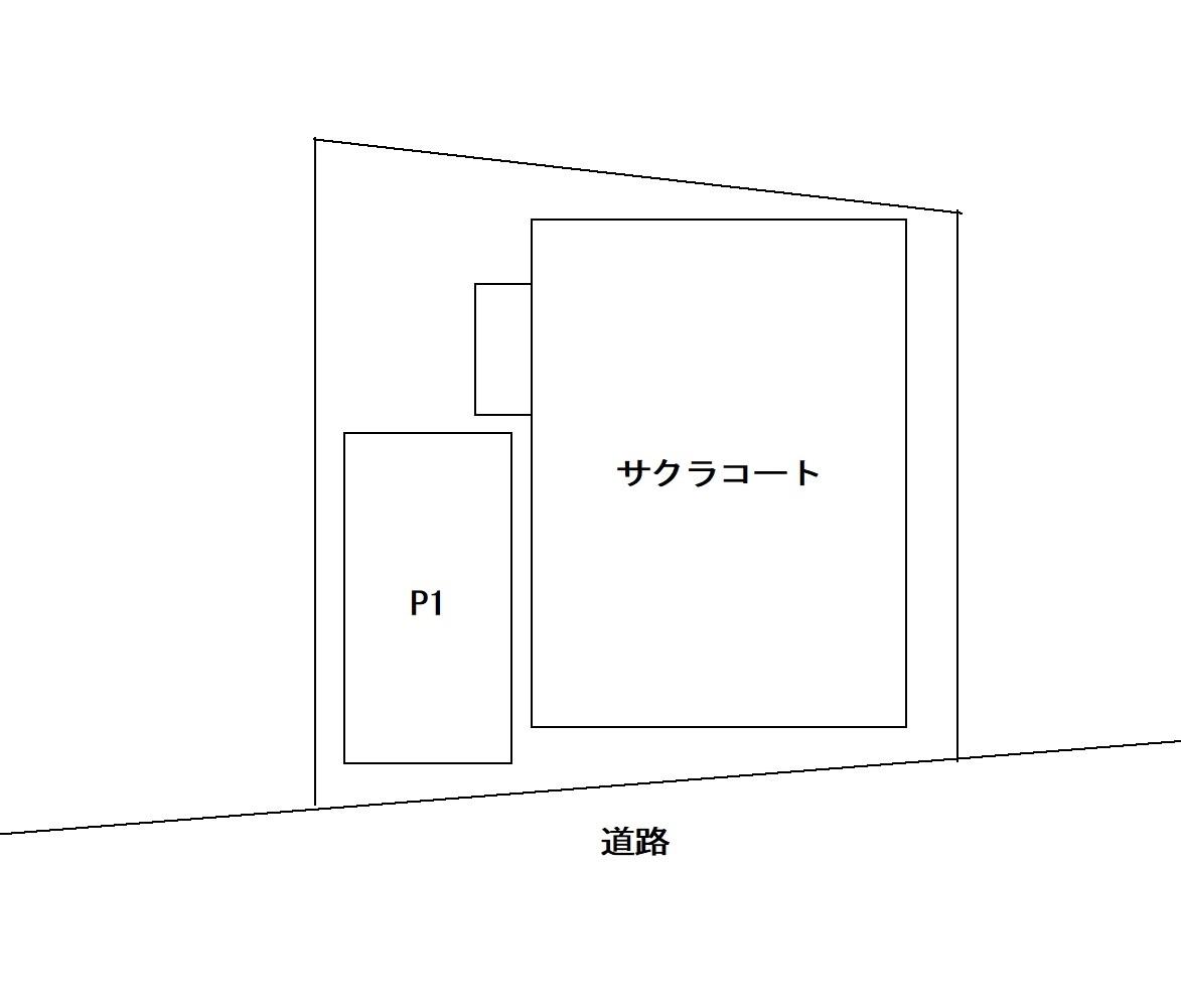 ｻｸﾗｺｰﾄ駐車場の駐車配置図