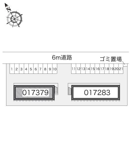 スカイＢ(17379)の駐車配置図