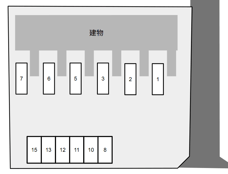 Ｃｏｌｌｉｎａ　Ⅱの駐車配置図
