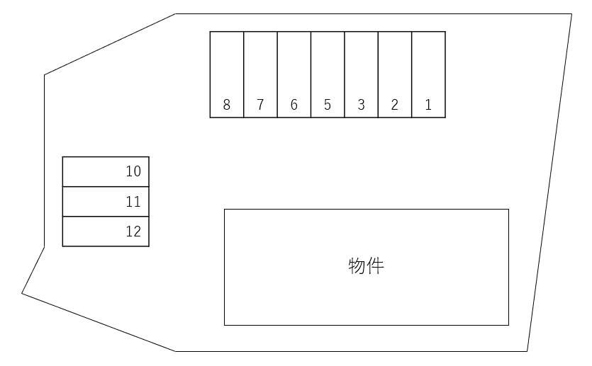 Ｂｕｒｒｏｕｇｈｓ別駐車場の駐車配置図