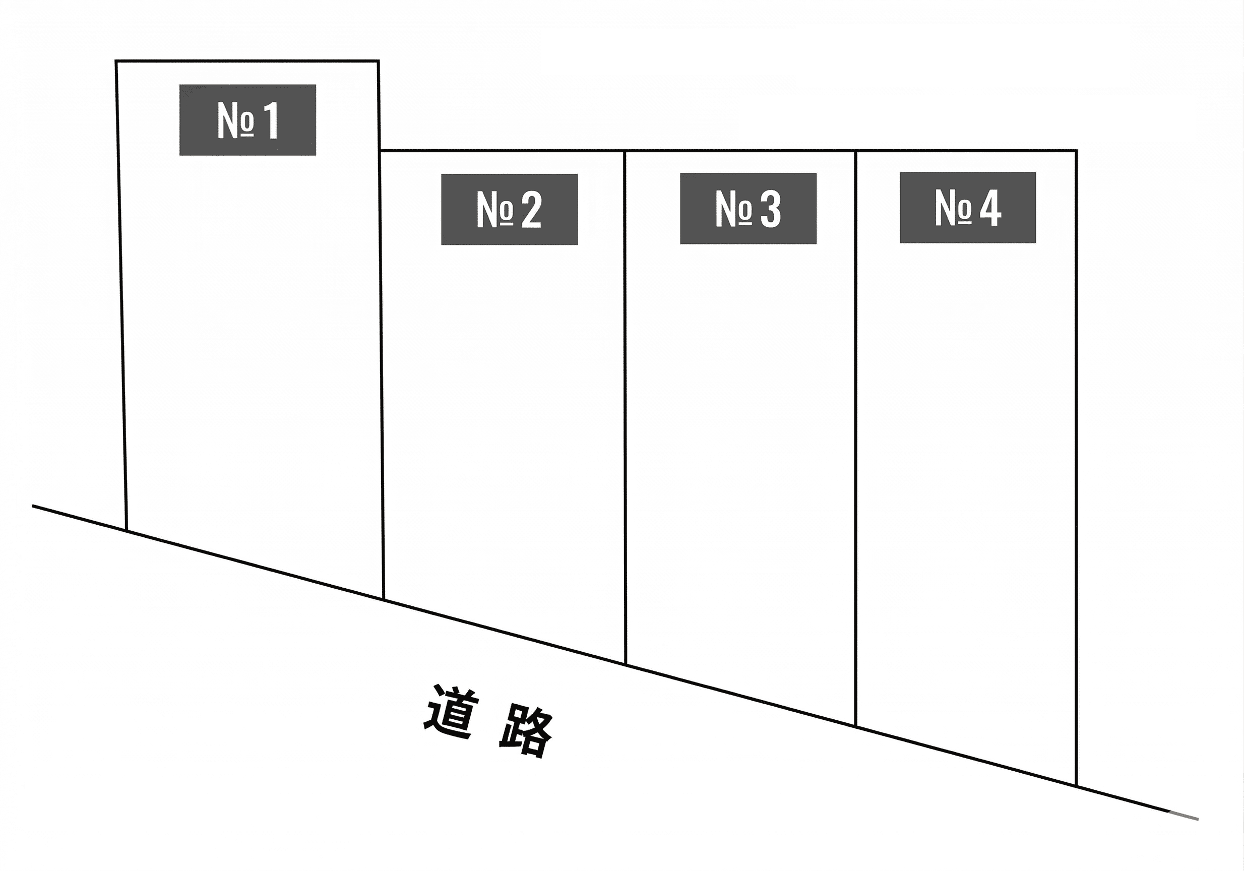 木村駐車場の駐車配置図
