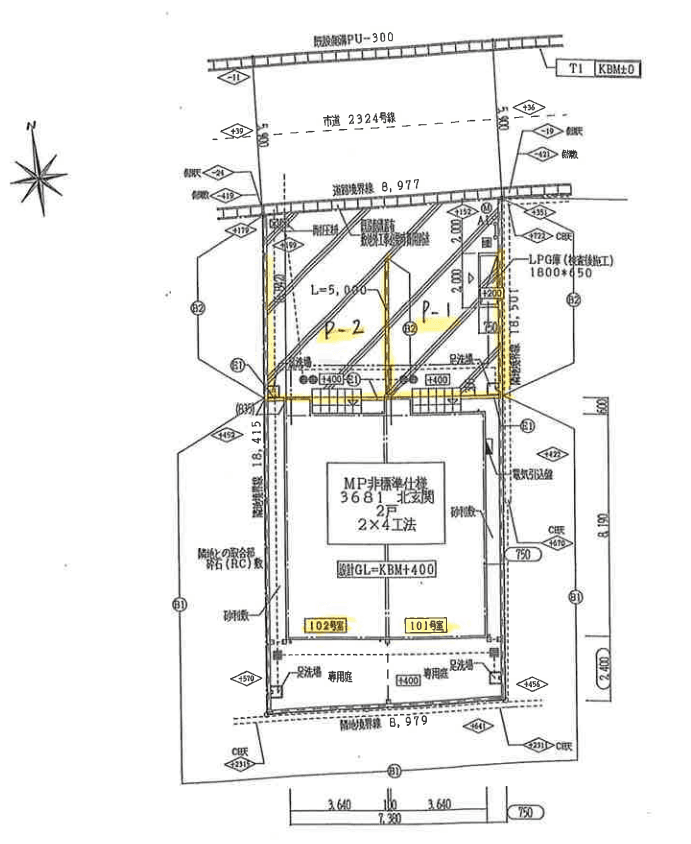 Ｍｅｒｏｄｉａの駐車配置図