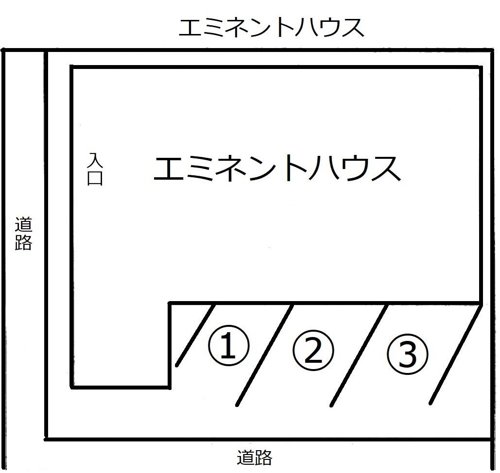エミネントハウスの駐車配置図