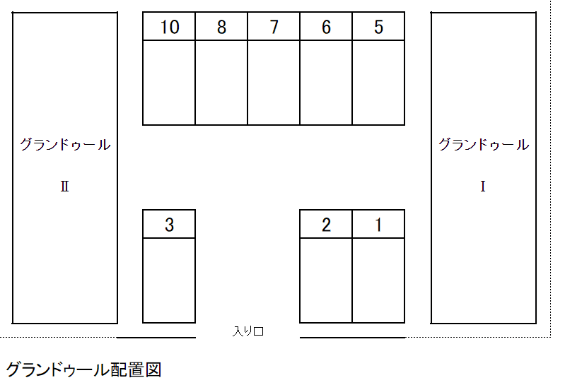 グランドゥールの駐車配置図
