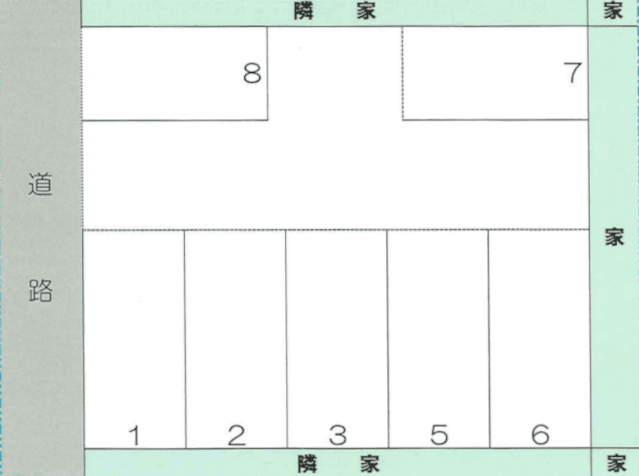 緑が丘室田駐車場の駐車配置図