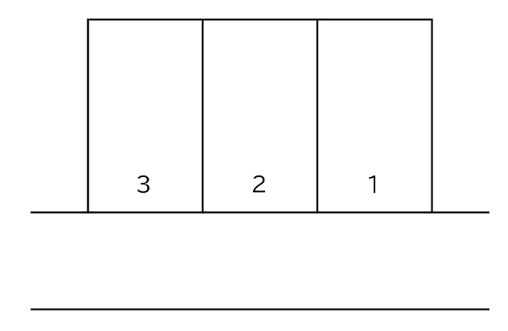高砂７−４駐車場の駐車配置図