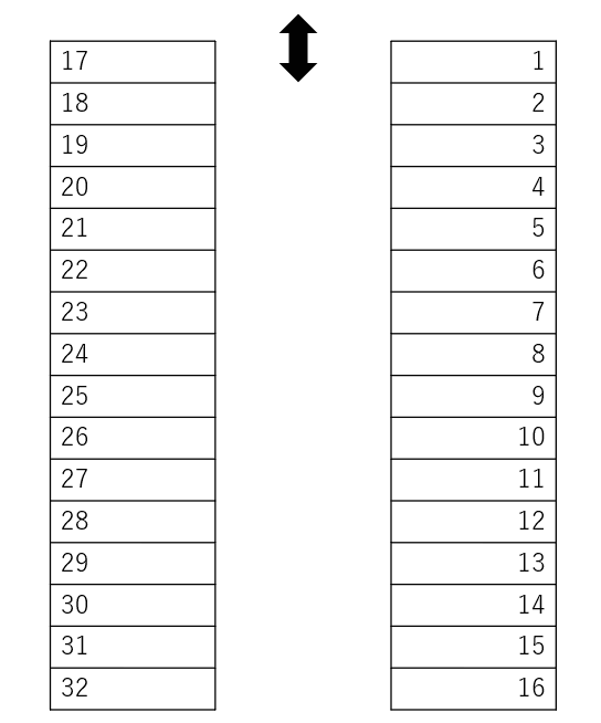 K-2パーキングの駐車配置図
