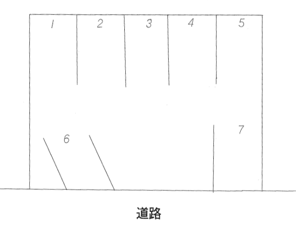 阿漕駐車場の駐車配置図