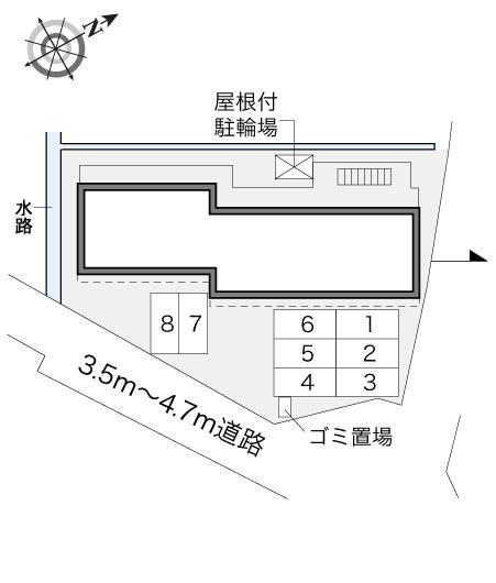 シプレーヌ駅北(31569)の駐車配置図