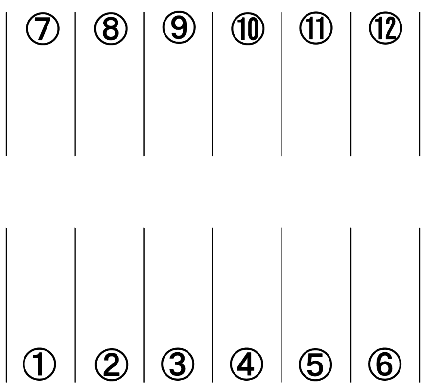 千種第5駐車場の駐車配置図