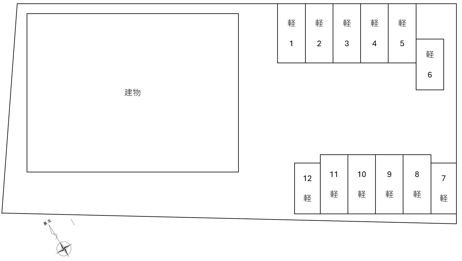 Lien下迫の駐車配置図