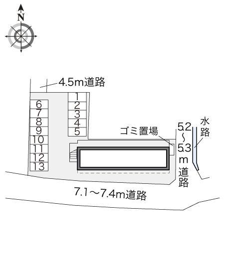 コンフォール動橋(15998)の駐車配置図