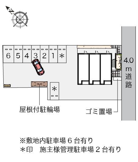 田中後(55306)の駐車配置図