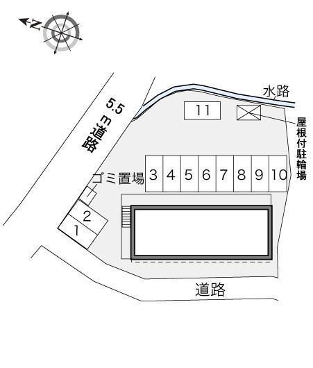 新和(34306)の駐車配置図