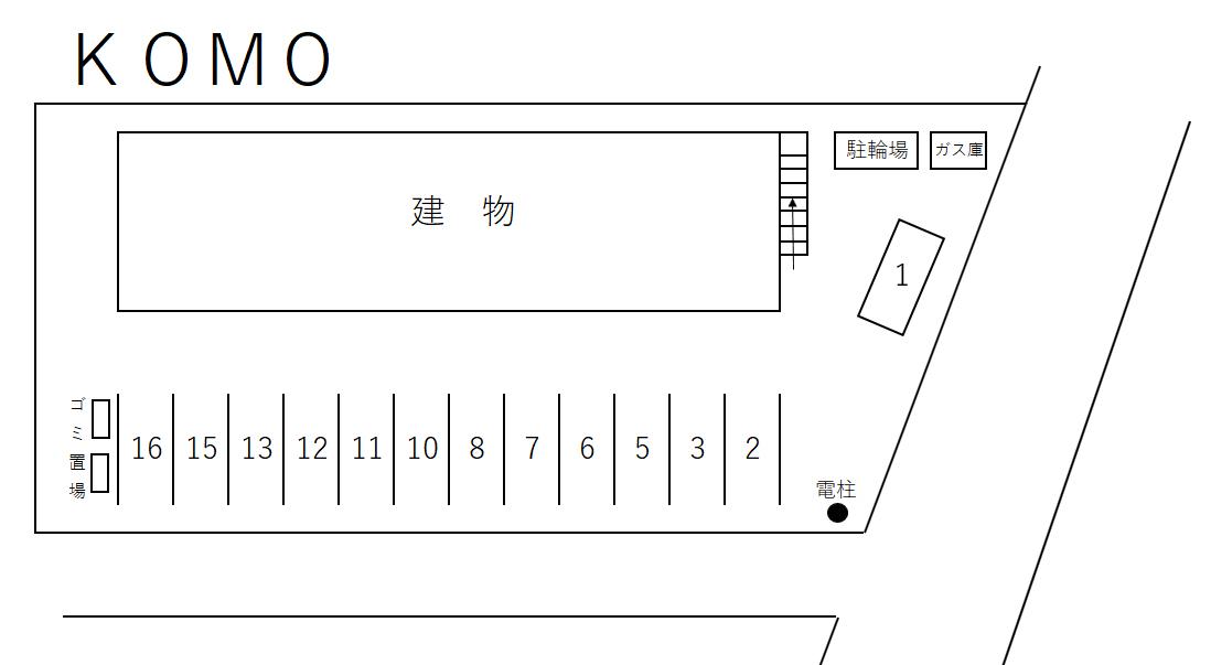 ＫＯＭＯ (G)の駐車配置図