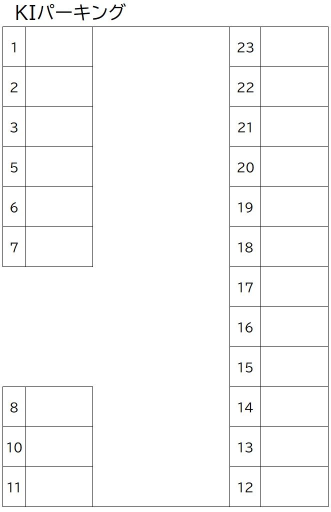 ＫＩパーキングの駐車配置図