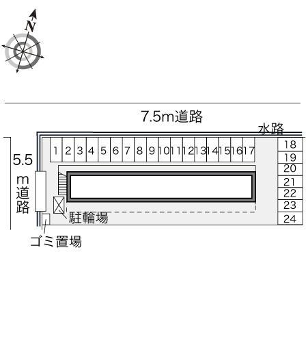 上越(24744)の駐車配置図