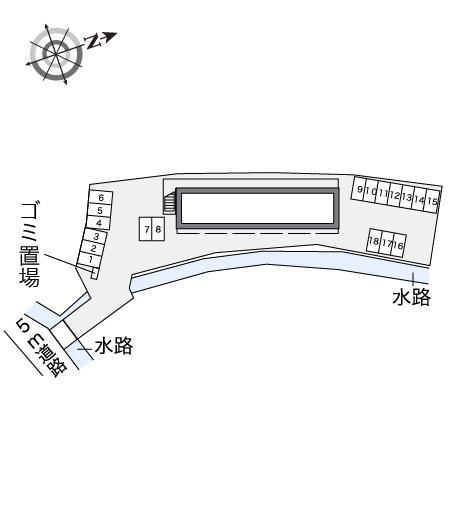 興(14324)の駐車配置図