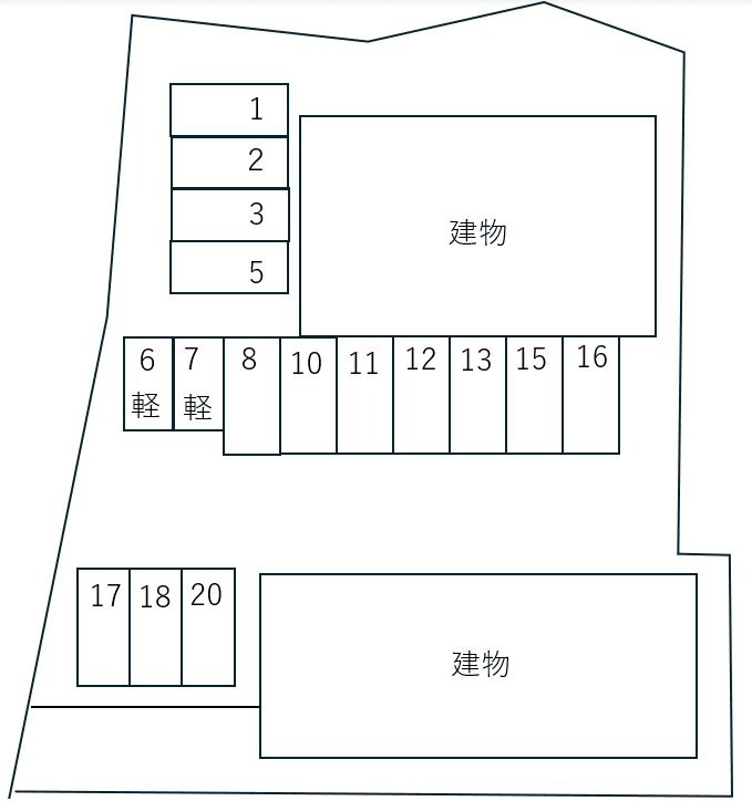 Little　Mermaid　Aの駐車配置図