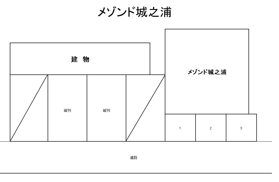 メゾンド城之浦の駐車配置図