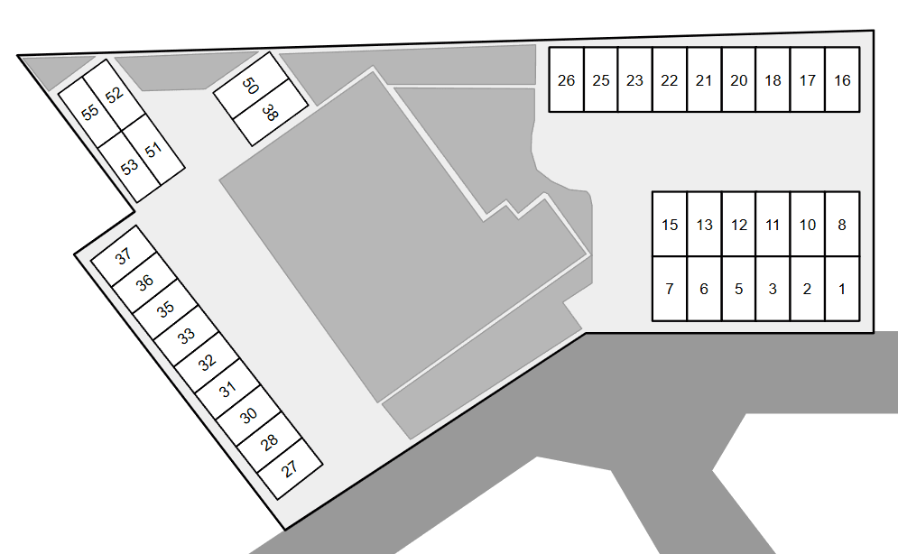 プライムヒルズ別駐車場の駐車配置図
